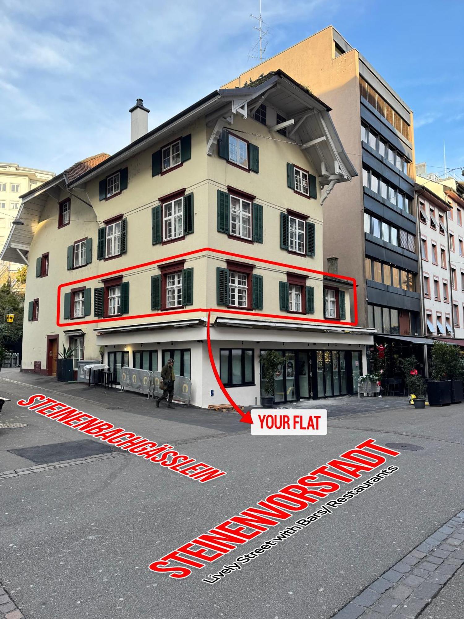 Cozy City Center, 4 Bedroom- 120Sq, 5Min Walk To Main Station Bázel Kültér fotó